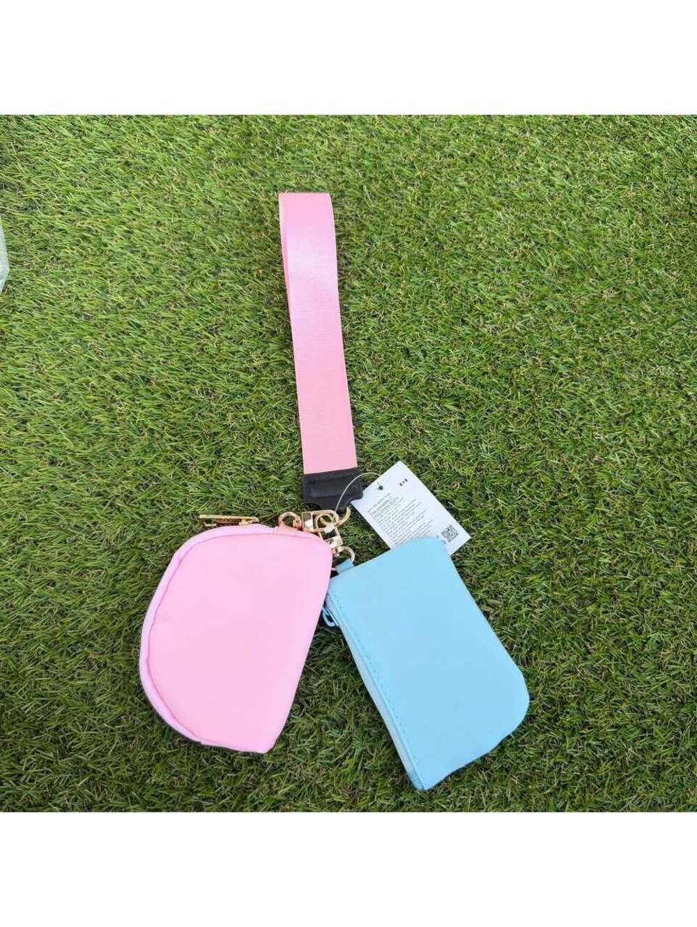 Lululemon Dual Pouch Wristlet - Pink & Blue - Picture 2 of 2